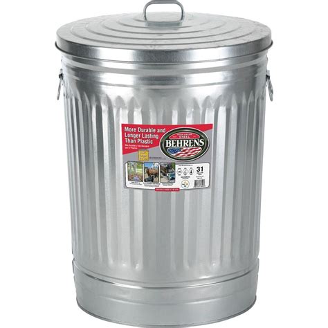 steel garbage box|metal garbage containers with lids.